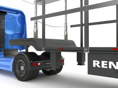 Renault truck 3D model from CGTrader