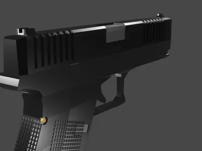 Glock 17 gen 5 low poly Low-poly 3D model