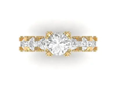 Wedding Ring 3D print model 81