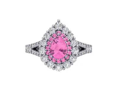 Pear Ring 3D print model 3