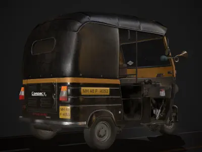 indian Tuk Tuk 3D model