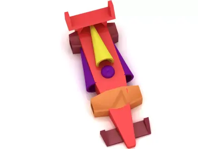 Cute 3D Car Toy   3D Printable 3D print model