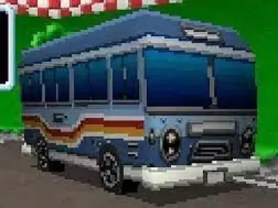 Mariokart DS Bus Low-poly 3D model