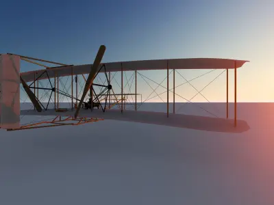 The Wright Flyer Free 3D model