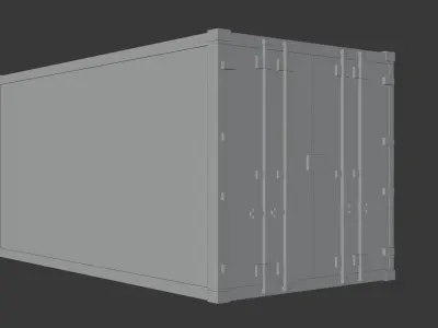 Container Blockbench model Free 3D model