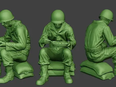 American soldiers ww2 Lunch A13 Pack1