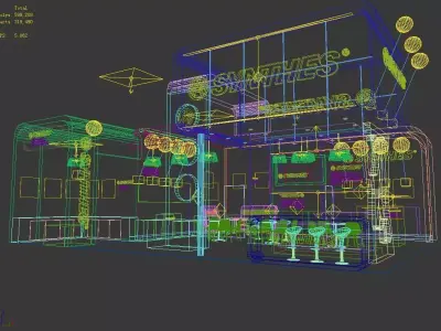Exhibition - Size - 9X7-3DMAX2009-002 3D model