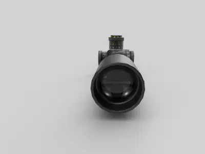 telescopic sight PM11 Low-poly 3D model