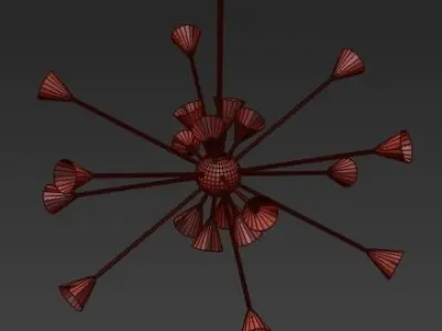 Stilnovo Multi color chandelier 3D model