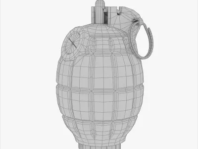 No36 Hand Grenade - Game and VFX-Ready Low-poly 3D model