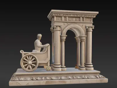 Ancient Roman Table Ornament Decorative Series 3 3D print model