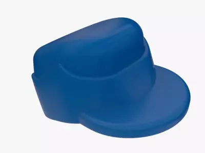 lego matchable hat Low-poly 3D model