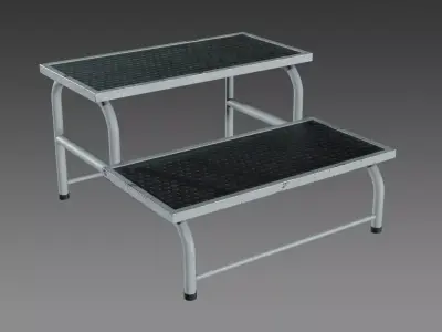 Double Step Stool Low-poly 3D model