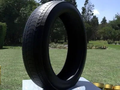 ORTAS TIRE NO 2 Low-poly 3D model