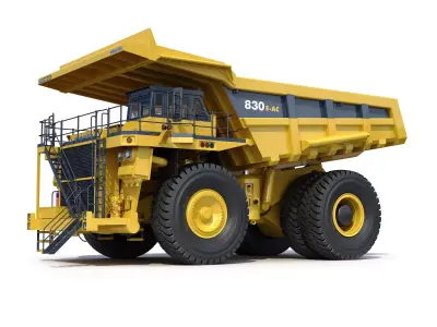 Mining dump truck Komatsu 830E-AC 3D model