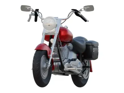 Chopper Motorcycle 3D model buy