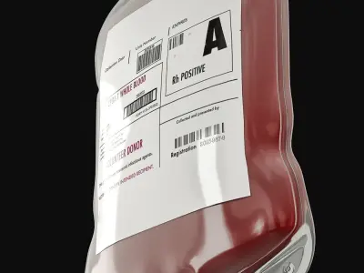 Blood Bag Hospital Low-poly 3D model