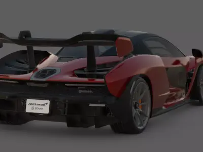 2019 McLaren Senna 3D Model  Ultimate Track Weapon 3D model