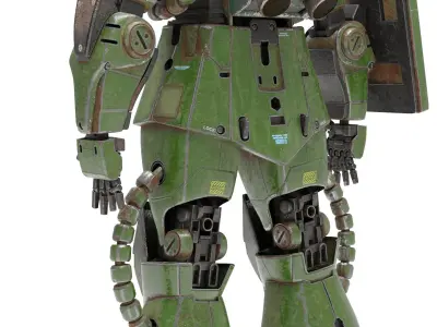 MS-06F Zaku Mobile Suit UC 0079 3D model