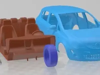 Opel Corsa 5 Door 2012 Printable Car 3D print model