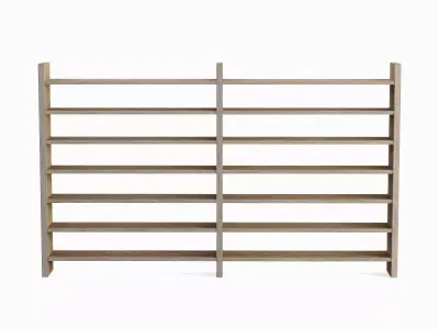 Double Sided Shelf Set Low-poly 3D model