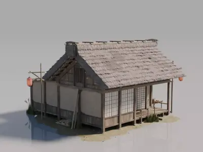 Traditional Japanese House 26 3D model