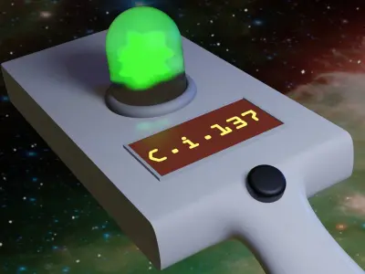 Rick Sanchez Portal Gun 3D model