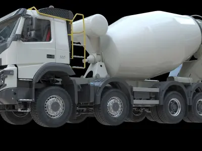 Volvo FMX truck Concrete Mixer 3D model