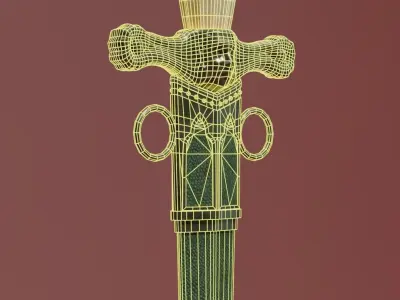 Ceres Dagger Low-poly 3D model