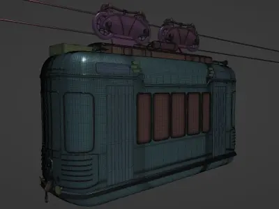 Train Steampunk 3D model