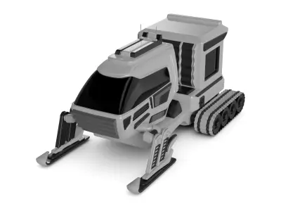 Snowmobile Fishing Shack 3D model by amrindersohi from CGTrader