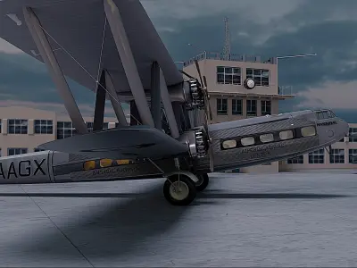 Airport Croydon Free 3D model