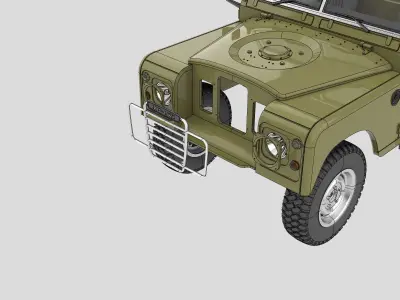 LR series 3 Pickup 3D print model for 1 to 10 rc 3D print model