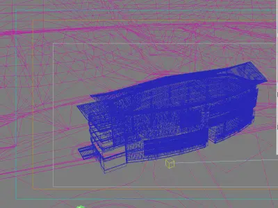 Museum Building 3D model 10