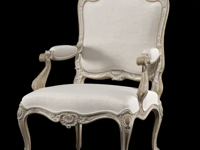 kosovart french sofa and armchair 3D model