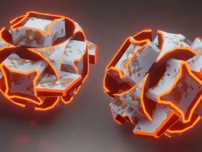 Sci-Fi prop Low-poly 3D model get