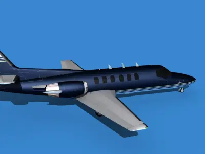 Cessna Citation 550 II Bravo V08 3D model