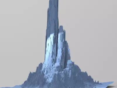 Mount Olympus mountain 3  3D model