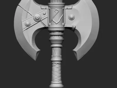 Axe IMM OBJ Brushes 7 in one 3D model