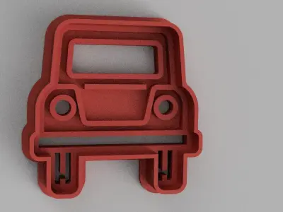 SET 5 COOKIE CUTTER 3D print model truck 3D print model