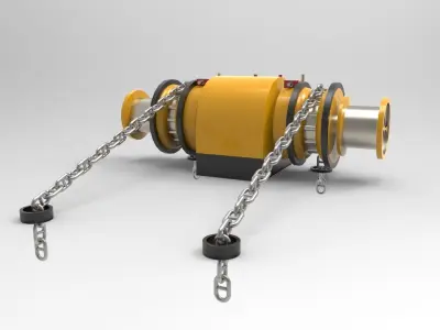 Anchor Winch Boat or ship 3D model