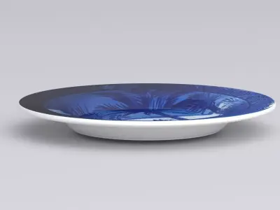 Antique and vintage plate v4 3D model