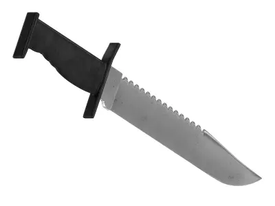 battle knife v5 3D model