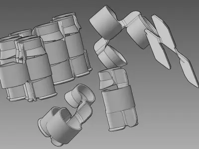 metallic belt caliber 30 m1 braz  Autodesk Inventor  Fusion 2013 Free 3D model