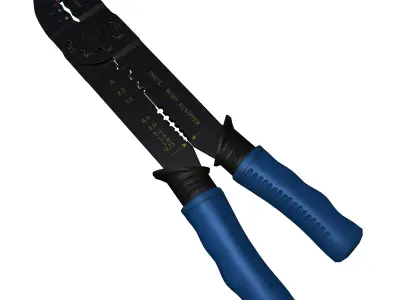 Terminal Crimping Tool Low Poly Low-poly 3D model