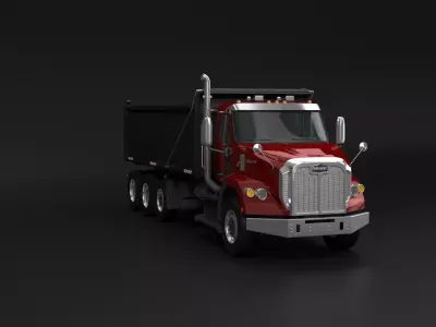 Autocar DC-64 Dump Truck 3D model