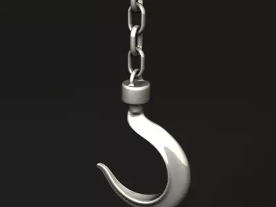 Industrial Hook 3D model
