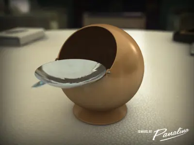 Smokny Ball Ashtray 1970 3D model