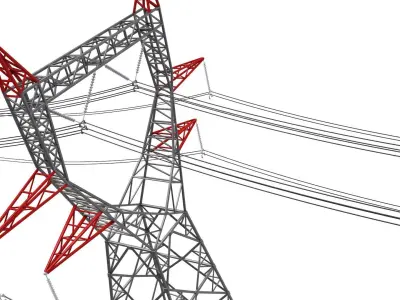 Electrical Power Line 3D model purchase