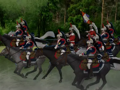 Napoleons 1st Cuirassier Regiment 3D model